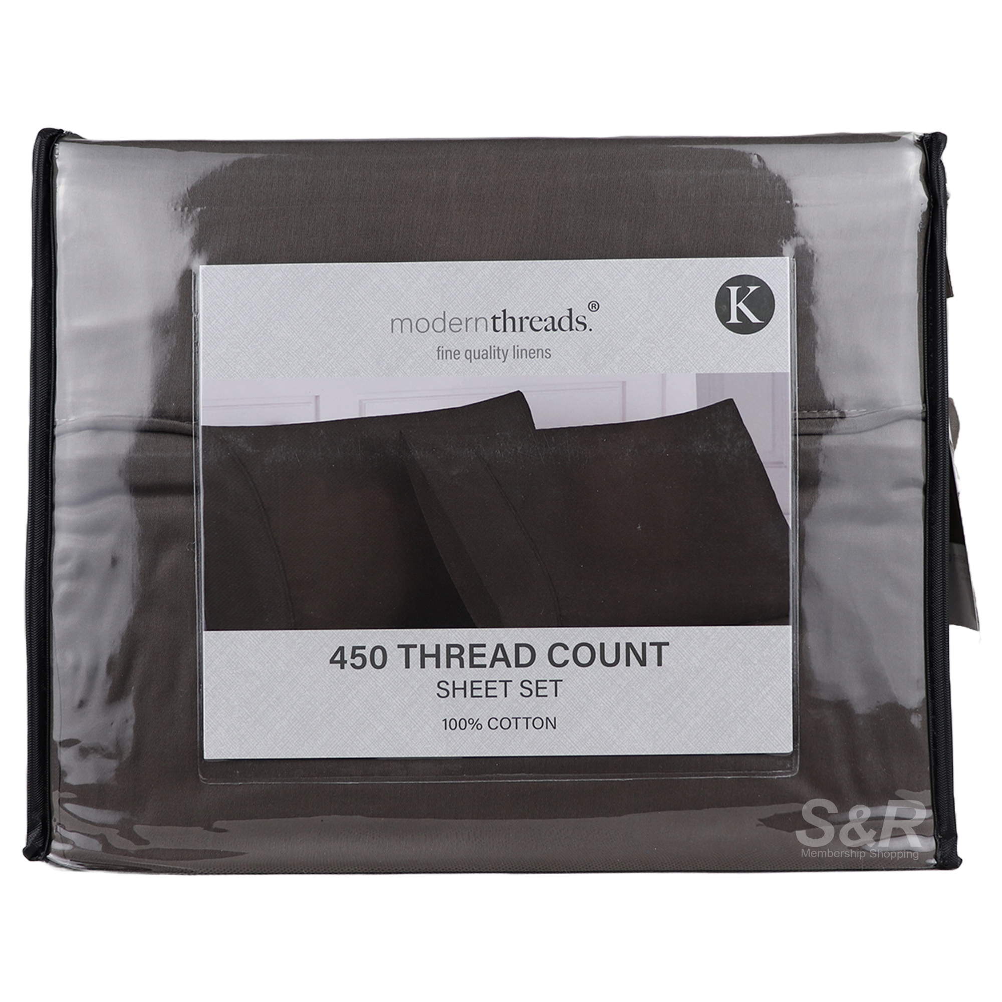 Modern Threads 450 Thread Count Sheet Set Taupe King Size